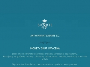 Skup numizmatyczny w Warszawie w antykwariacie Sasarte